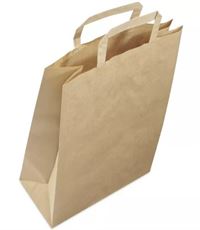 SHOPPER CARTA MANICO PIATTO